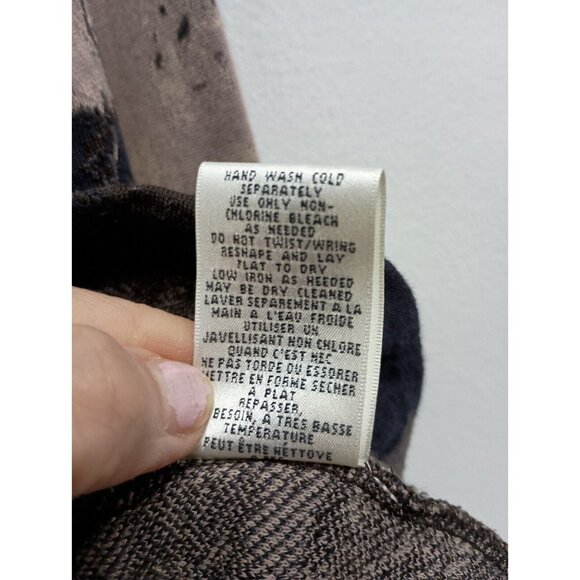 Anthropologie Charlie & Robin Wool Cardigan Medium Brown Tan Tie Dye Whimsygoth - Picture 8 of 11